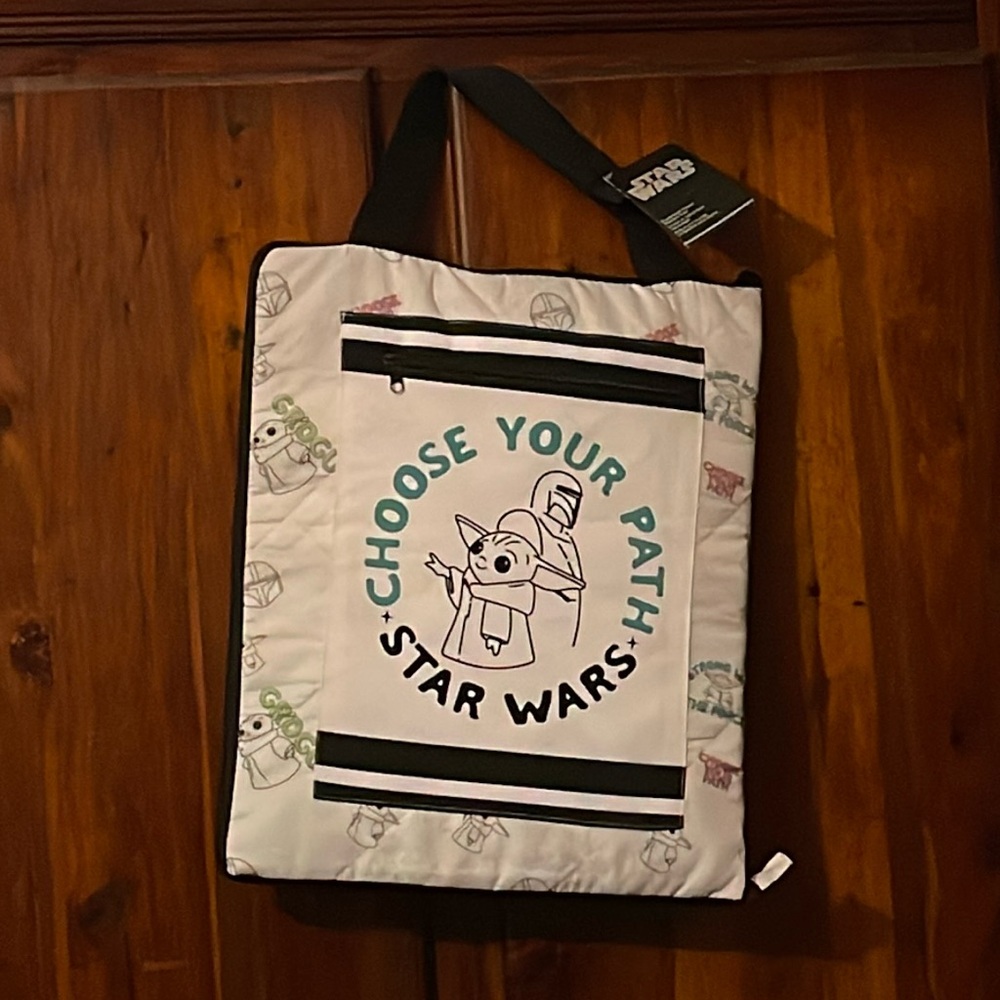 STAR WARS THE MANDALORIAN GROGU AKA BABY YODA PICNIC BLANKET TOTE 72” x 60”